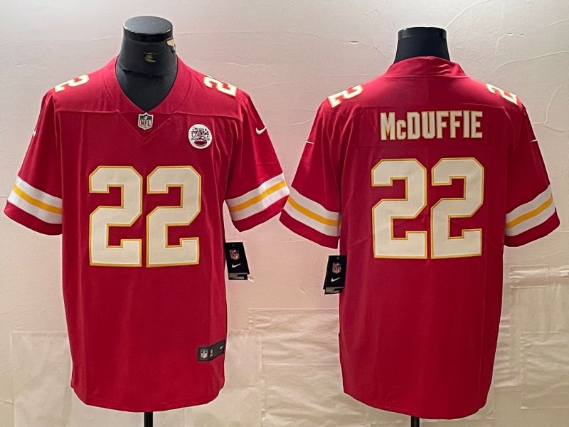 Men Kansas City Chiefs #22 Mcduffie Red 2024 Nike Vapor Untouchable Limited NFL Jersey